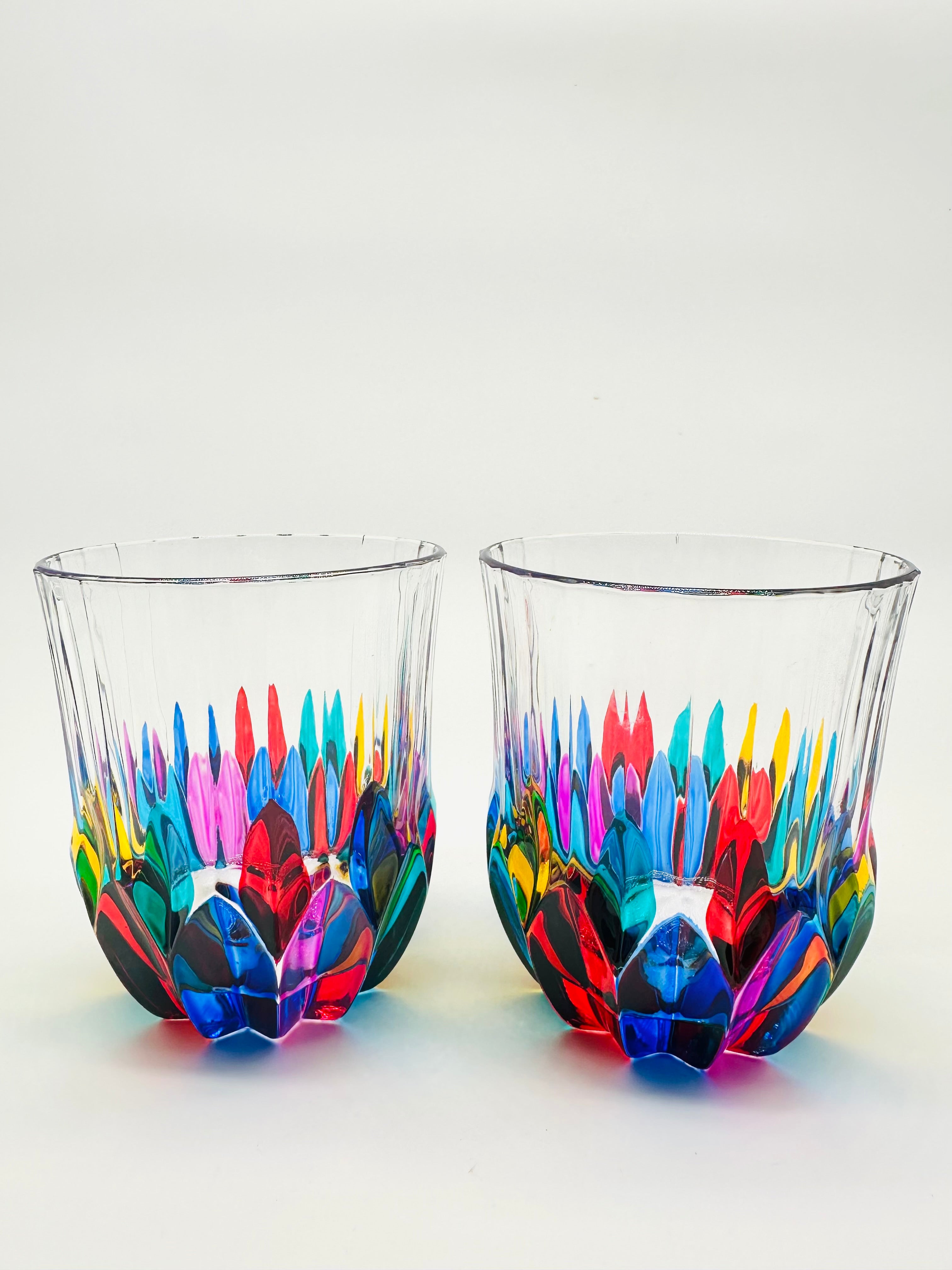 Handmade Venetian Glass Tumblers | Adagio Collection - Be Venice