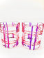 Any whiskey or water tumblers - 2 pieces