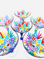 Melody Martini Glass in Arlecchino colours - 6 pcs.