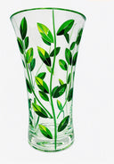 Leaves Venice Glass Vase in Shades of Green – 250mm | Venetian Handmade