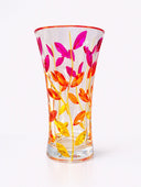 Leaves Venice Glass Vase in Orange Garden – 250mm | Venetian Handmade