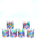 Melody Liqueur Glass in Venetian Harlequin  - 6 pieces