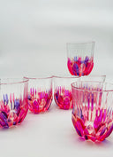 Adagio whiskey or water tumblers  in shades of pink - 6 pcs.