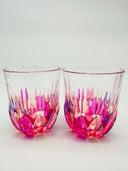 Adagio whiskey or water tumblers  in shades of pink - 6 pcs.