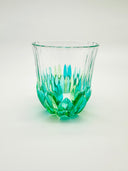 Adagio whiskey or water tumblers in shades of green  - 2 pcs.