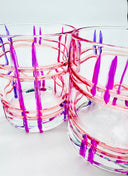 Ani  whiskey or water tumblers in shades of pink - 2 pieces