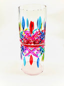 Opera' whiskey or water tumblers in Venetian Harlequin  - 6 pcs.