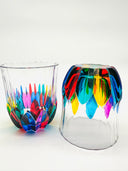 Adagio whiskey or water tumblers in Venetian Harlequin - 6 pcs.