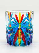 Oasy water or whiskey  tumblers in Venetian Harlequin - 6 pcs.