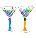 Melody Martini Glass in Venetian Harlequin - 6 pcs.