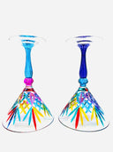 Melody Martini Glass in Venetian Harlequin - 6 pcs.