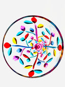 Leaves Water Goblets in Venetian Harlequin - 6 pcs.