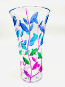 Leaves Vase mm. 250 In Blue Garden