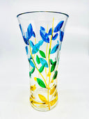 Leaves Vase mm. 250 in Yellow Garden